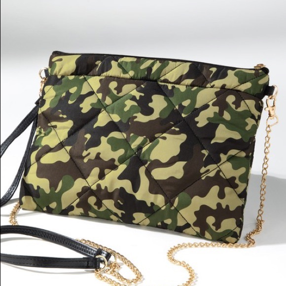 Camo Padded Mini Crossbody Bag - Picture 5 of 7